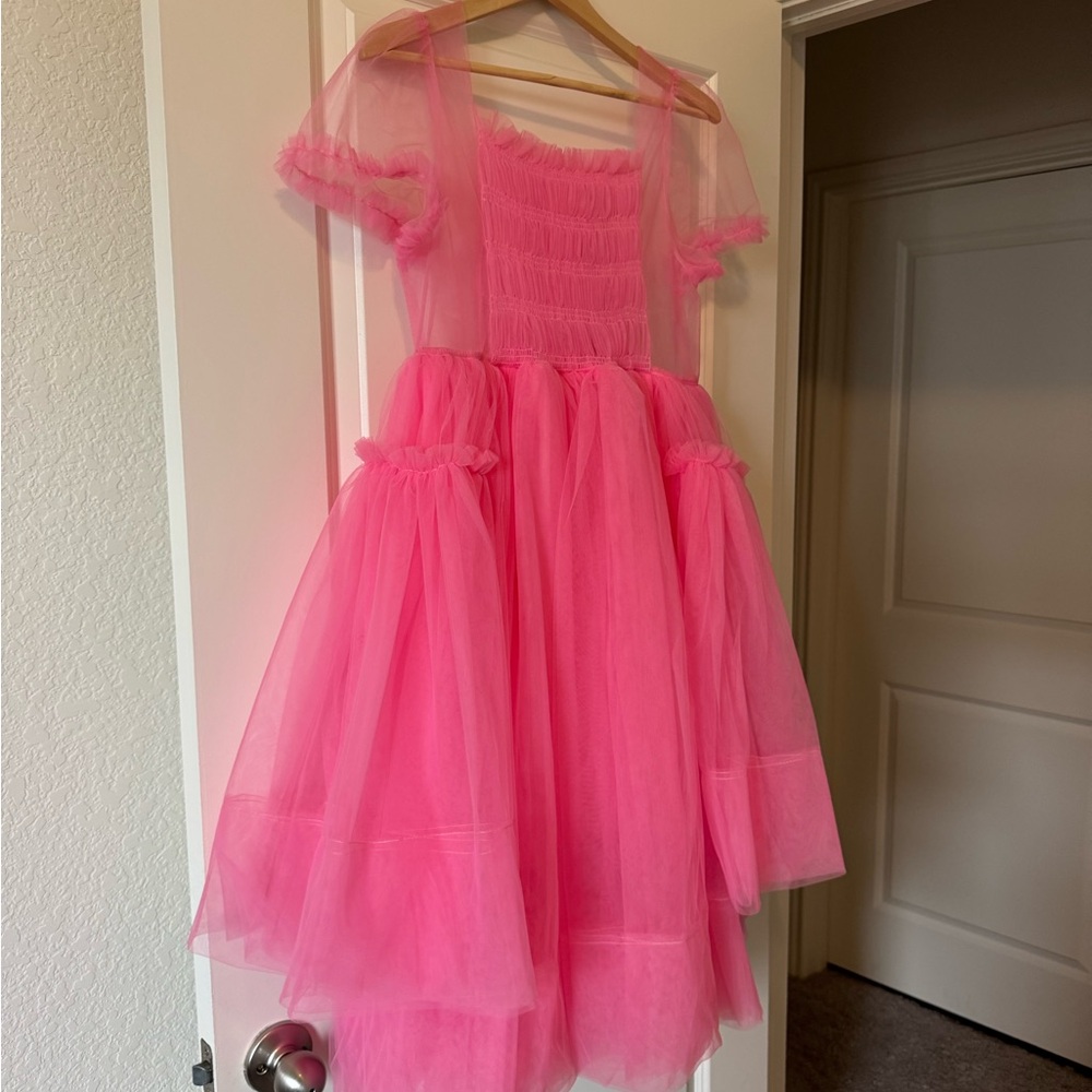 Custom Made Pink Tulle Dress